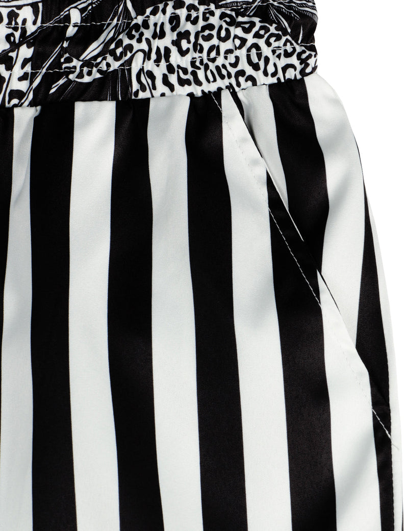 Men's Tiger and Black Striped Animal Beach Hawaiian Aloha Shorts