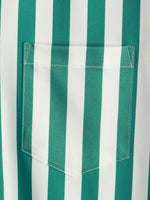 Men's Short Sleeve Striped Pocket Hawaiian Shirt