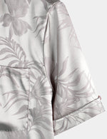 Men's Summer Jacquard Casual Elegant Button Up Pocket Short Sleeve Beach Shirt