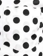 Men's Polka Dots Pocket Cotton Long Sleeve Shirt