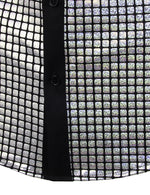 Men's Dress Shirt Sequins Button Down Long Sleeve Shirts Disco Party Costume