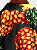 Men's Casual Pineapple Pattern Cotton Shirt