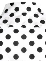 Men's Polka Dots Pocket Cotton Long Sleeve Shirt