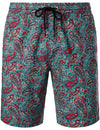 Men's Flower Casual Button Down Hawaiian Shirts&Shorts