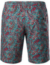 Men's Flower Casual Button Down Hawaiian Shirts&Shorts