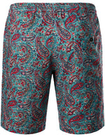 Men's Flower Casual Button Down Hawaiian Shirts&Shorts