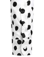 Men's Polka Dots Pocket Cotton Long Sleeve Shirt