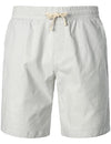 Men's Solid Color Linen Cotton Casual Shorts