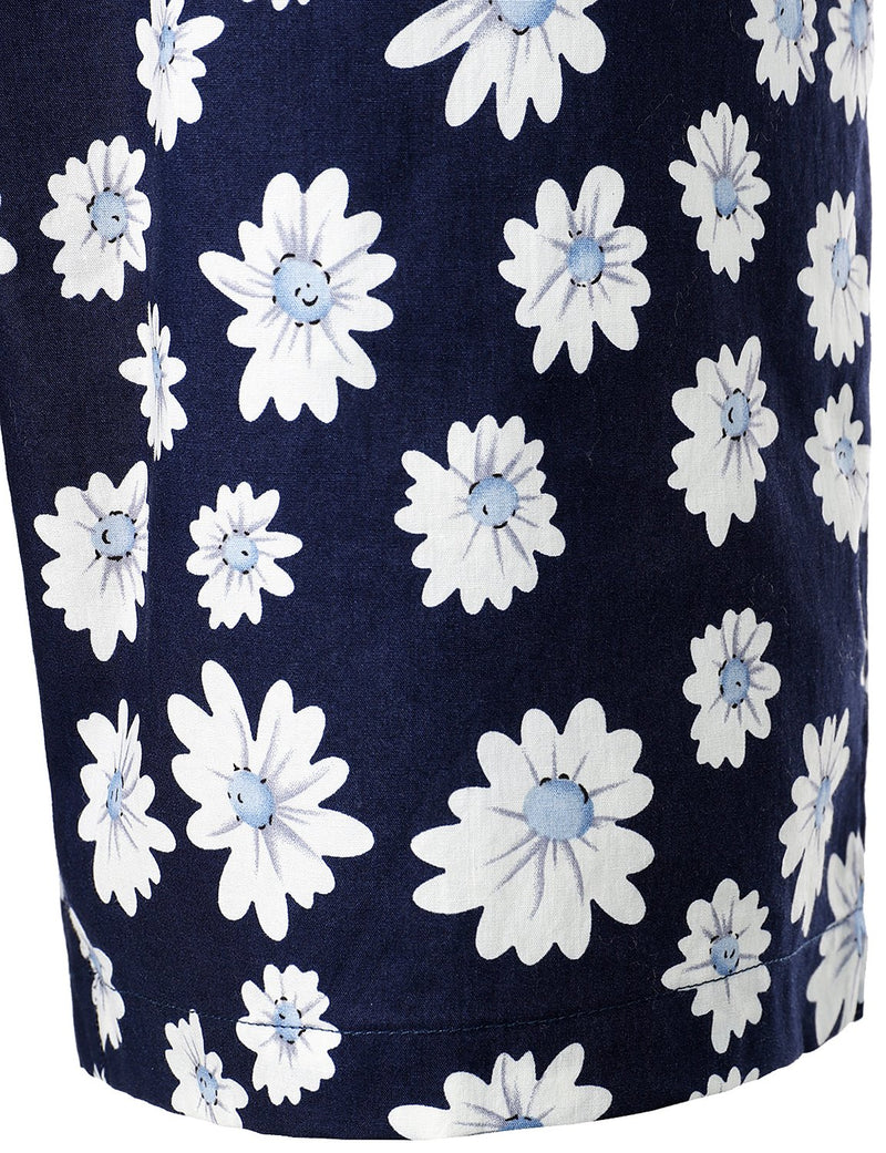 Men's Hawaiian Printed Cotton Casual Shorts