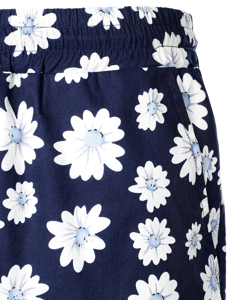 Men's Hawaiian Printed Cotton Casual Shorts