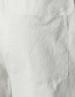 Men's Solid Color Linen Cotton Casual Shorts