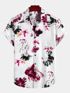 Men's Floral Cotton Pocket Tropical Hawaiian Shirt