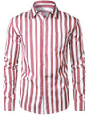Men's long sleeve striped shirt
