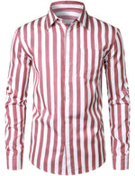 Men's long sleeve striped shirt