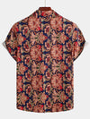 Men's Vintage Short Sleeve Cotton Shirt
