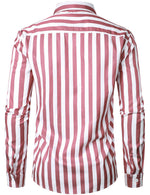 Men's long sleeve striped shirt