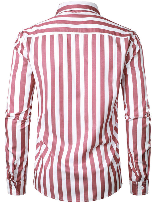 Men's long sleeve striped shirt