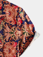 Men's Vintage Short Sleeve Cotton Shirt