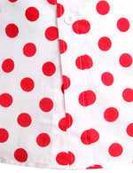 Men's Polka Dots Pocket Cotton Long Sleeve Shirt