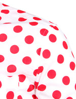 Men's Polka Dots Pocket Cotton Long Sleeve Shirt