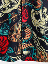 Men's Funny Skull Print Short Sleeve Shirt