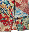 Men's Holiday Red Retro 70s Short Sleeve Shirt