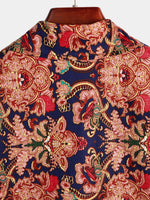 Men's Vintage Short Sleeve Cotton Shirt