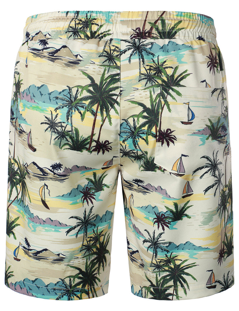 Men's Summer Casual Hawaiian Shirt & Shorts Set