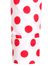 Men's Polka Dots Pocket Cotton Long Sleeve Shirt