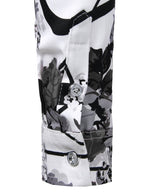 Men's Floral Long Sleeve Cotton Casual Button Down Shirt