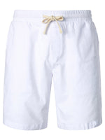 Men's Solid Color Breathable Linen Cotton Casual Shorts
