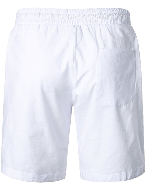 Men's Solid Color Linen Cotton Casual Shorts