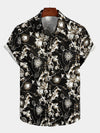 Men's Retro Short Sleeve Cotton Casual Shirt