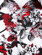 Men's Floral Long Sleeve Cotton Casual Button Down Shirt