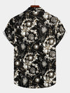 Men's Retro Short Sleeve Cotton Casual Shirt