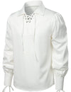 Mens Renaissance Shirts Gothic Pirate Cosplay Costume Tops