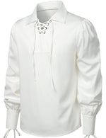 Mens Renaissance Shirts Gothic Pirate Cosplay Costume Tops
