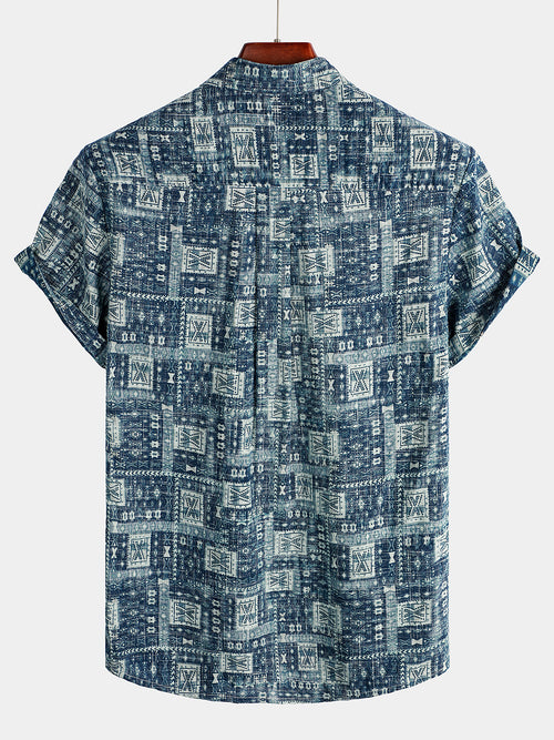 Men's Casual Holiday Pocket Hawaiian Shirt