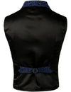 Mens Victorian Suit Vest Steampunk Gothic Waistcoat Navy Vest