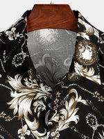 Men's Retro Short Sleeve Cotton Casual Shirt