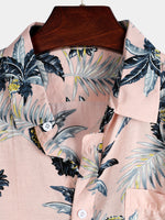 Men's Tropical Fruit Pineapple Holiday Cotton Shirt