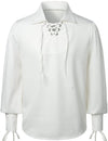 Mens Renaissance Shirts Gothic Pirate Cosplay Costume Tops