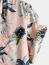 Men's Tropical Fruit Pineapple Holiday Cotton Shirt