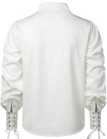 Mens Renaissance Shirts Gothic Pirate Cosplay Costume Tops