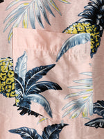 Men's Tropical Fruit Pineapple Holiday Cotton Shirt