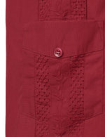 Men's Short Sleeve Button Down Cuban Guayabera Shirts Casual Suits
