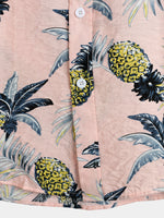Men's Tropical Fruit Pineapple Holiday Cotton Shirt