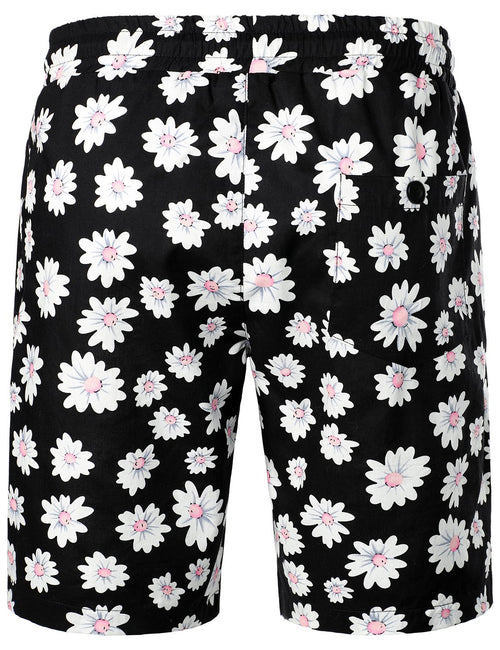 Men's Hawaiian Printed Cotton Casual Shorts