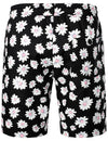 Men's Flower Casual Cotton Button Down Hawaiian Shirts&Shorts