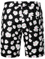 Men's Flower Casual Cotton Button Down Hawaiian Shirts&Shorts